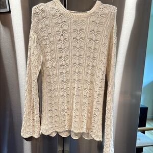 Mango Scallop edge crochet Sweater
